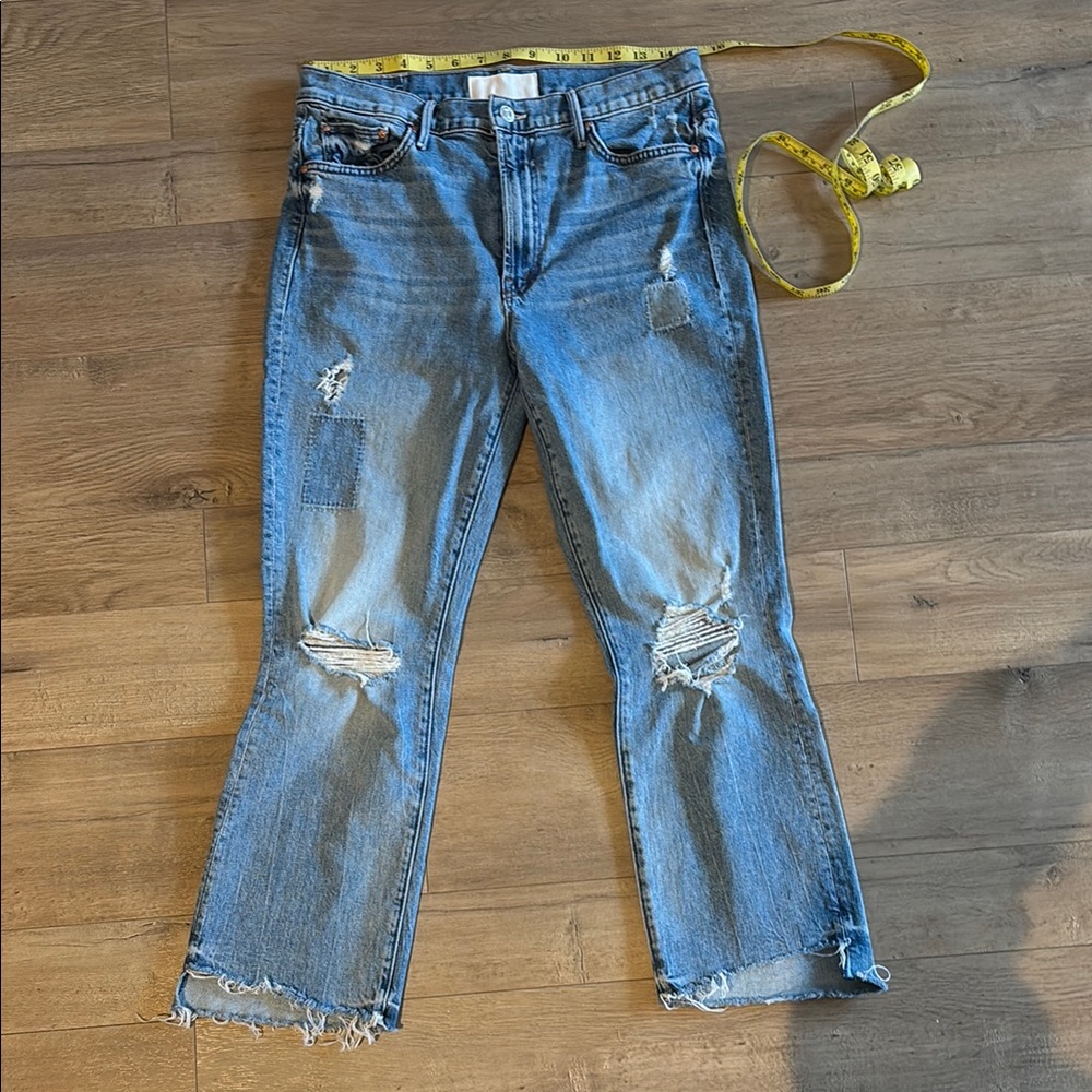 EUC MOTHER Superior The Insider Crop Step Fray